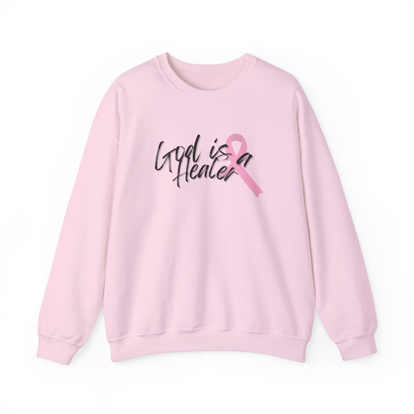 God is a Healer Ribbon Sweatshirt