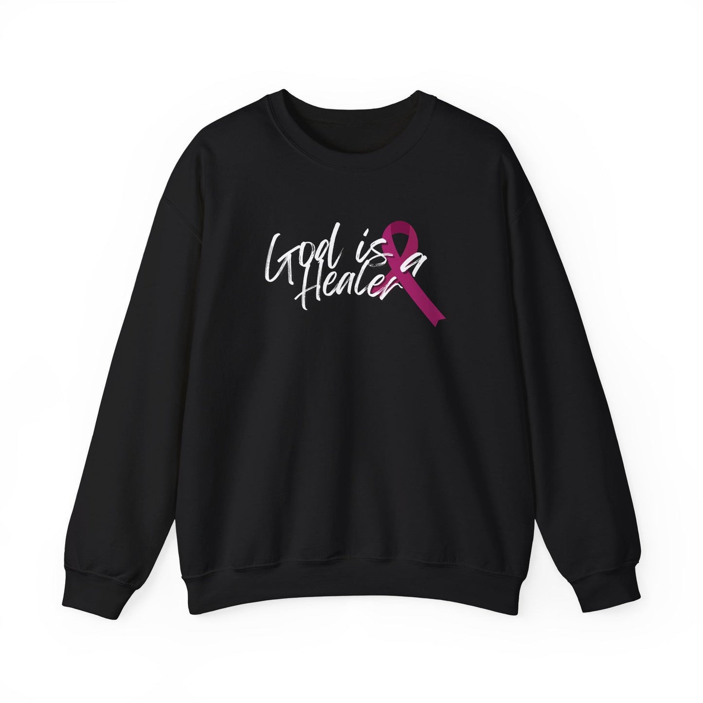 God is a Healer Ribbon Sweatshirt