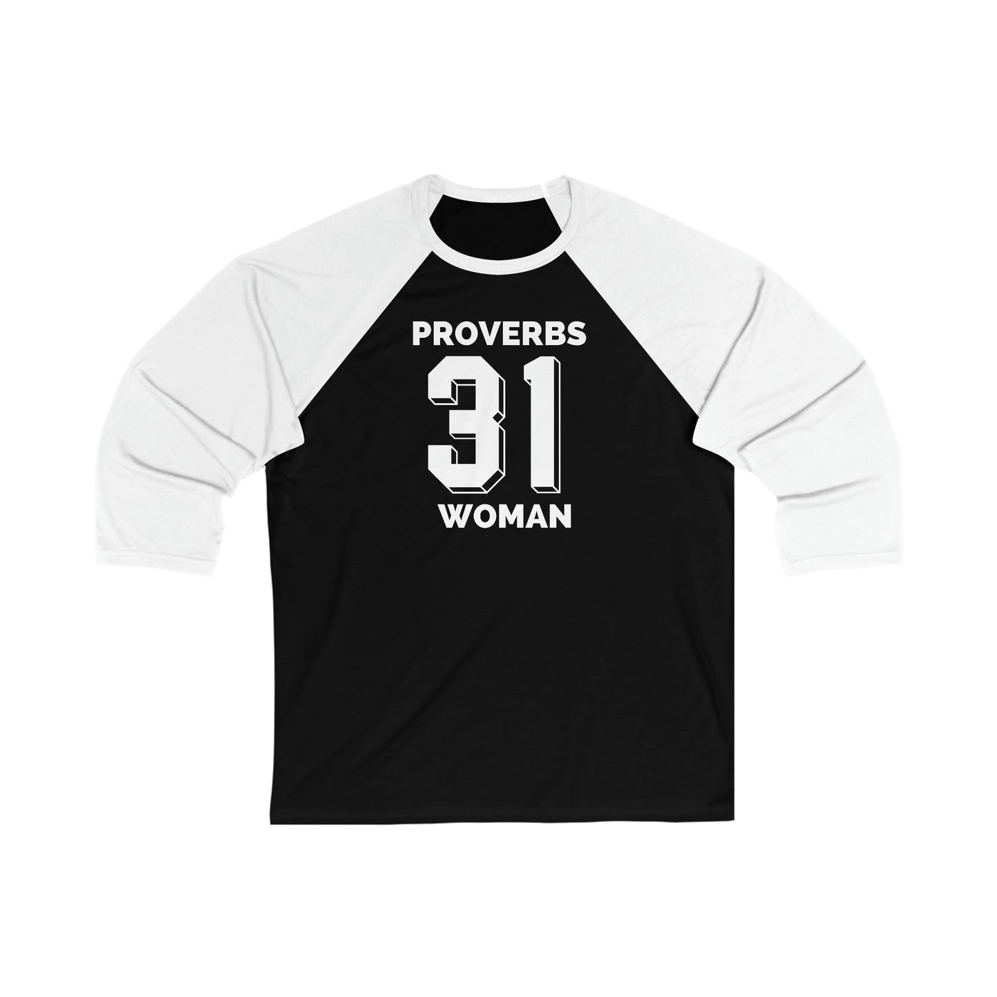 Proverbs Unisex 3\4 Sleeve Baseball Tee