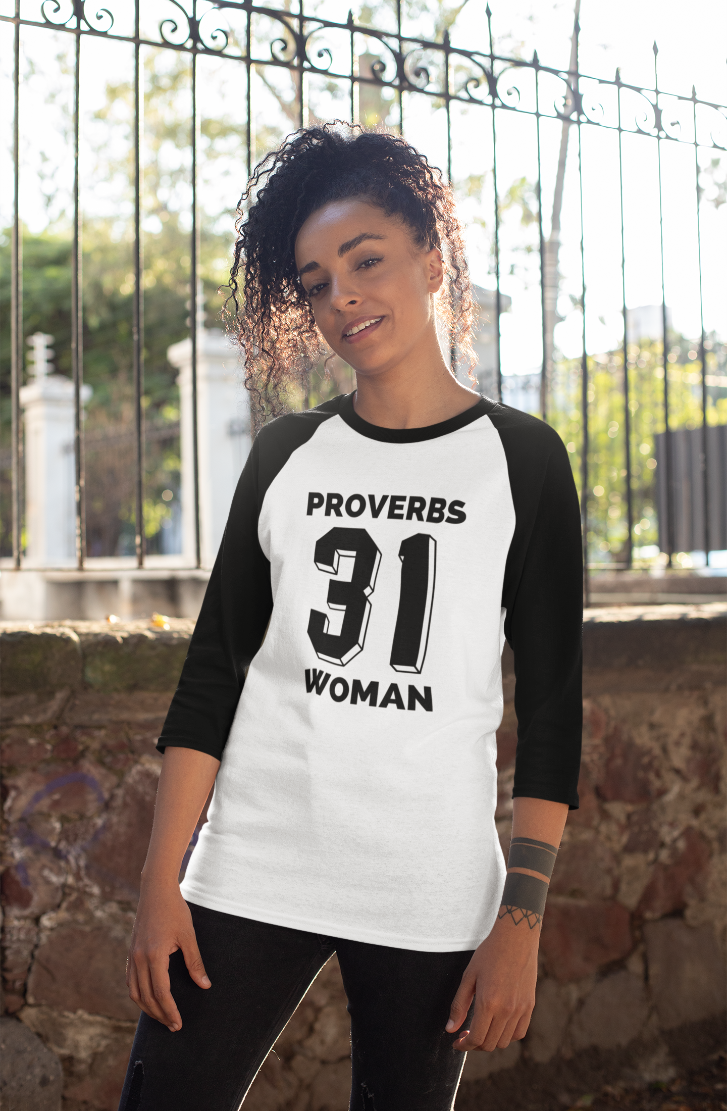 Proverbs Unisex 3\4 Sleeve Baseball Tee